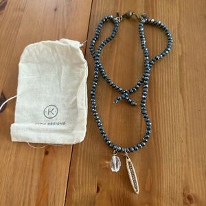 Katia Designs Necklace/Bracelet - Hematite Boho Wrap - unapologetic